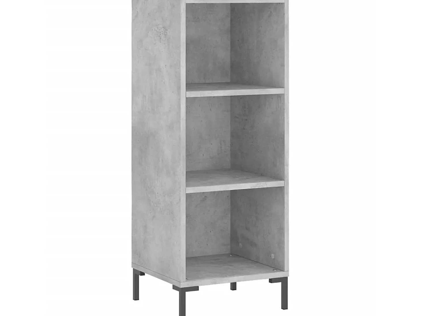 Aparador de madera de ingeniería gris hormigón 34,5x32,5x90 cm ES72855