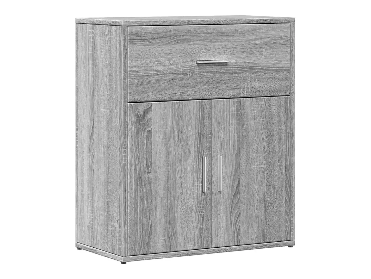 Aparador de madera de ingeniería gris Sonoma 60x31x70 cm ES816030
