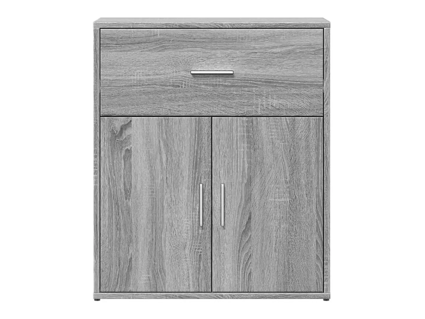 Aparador de madera de ingeniería gris Sonoma 60x31x70 cm ES816030