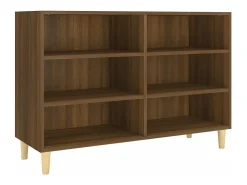 Aparador de madera de ingeniería marrón roble 103,5x35x70 cm