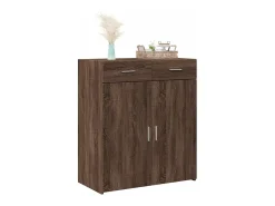 Aparador de madera de ingeniería marrón roble 80x42,5x93 cm