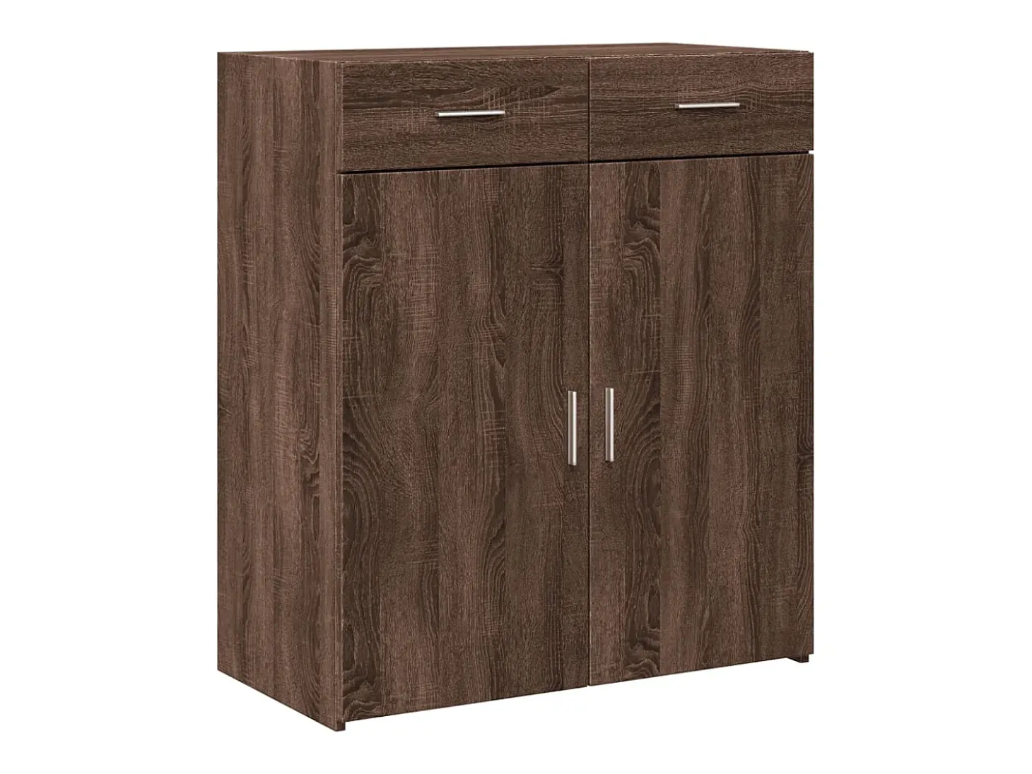 Aparador de madera de ingeniería marrón roble 80x42,5x93 cm