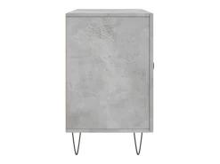 Aparador de madera de ingeniería gris hormigón 100x36x60 cm