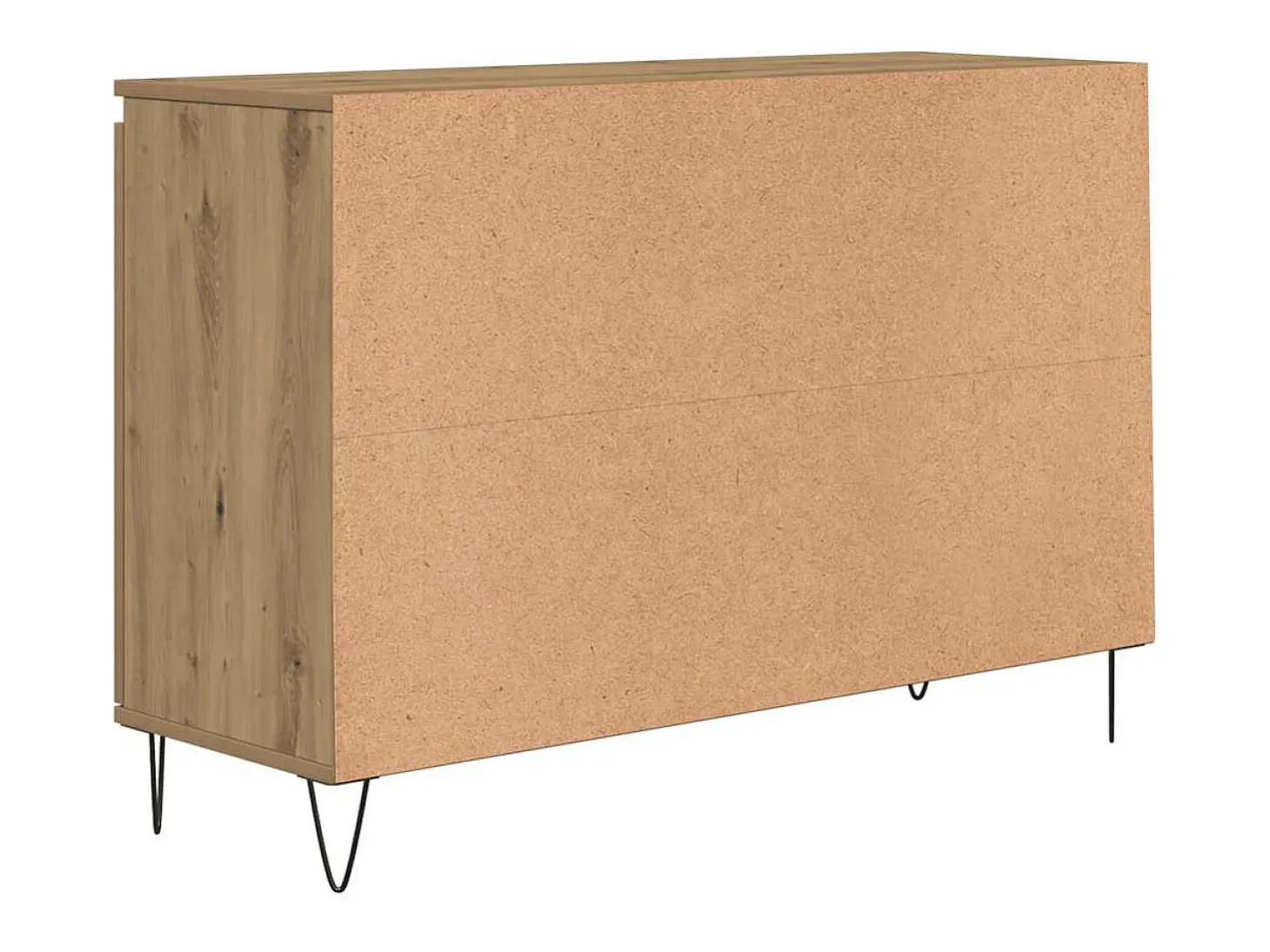 Aparador de madera de ingeniería roble artisan 101,5x35x70 cm