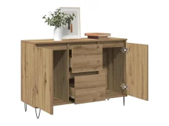 Aparador de madera de ingeniería roble artisan 101,5x35x70 cm
