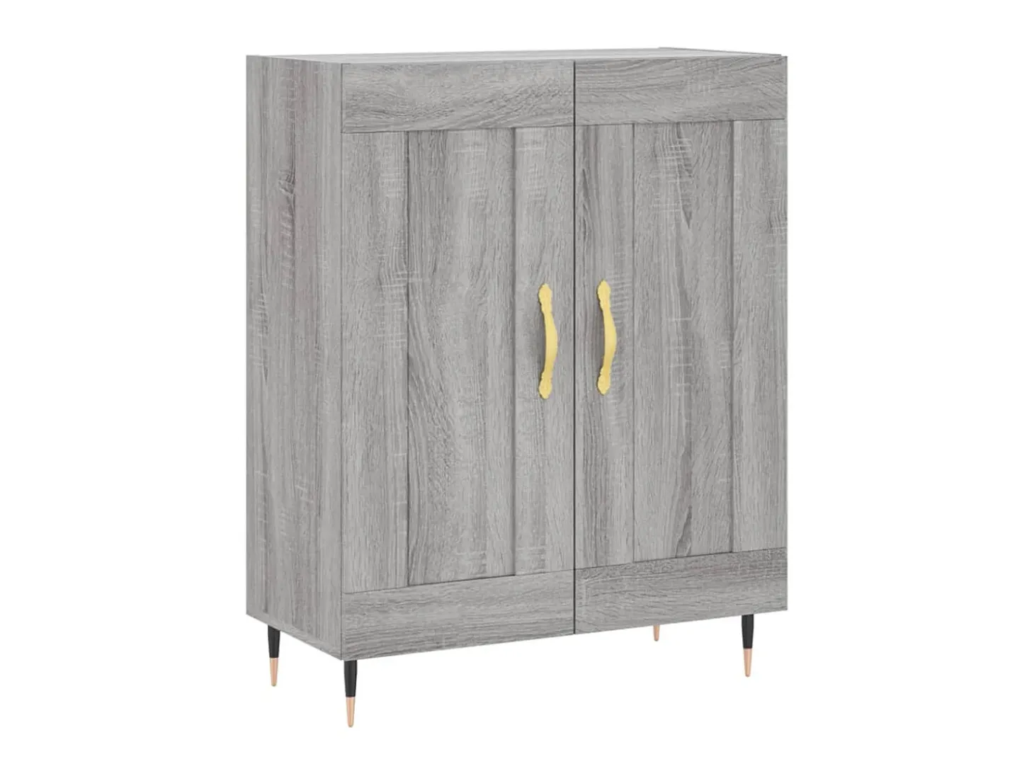 Aparador de madera de ingeniería gris Sonoma 69,5x34x90 cm ES41366