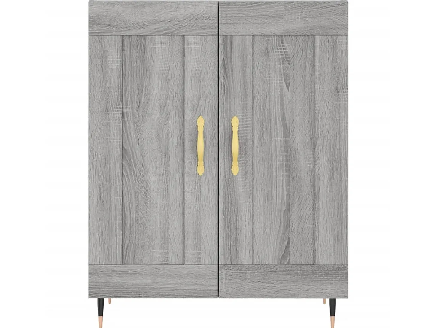 Aparador de madera de ingeniería gris Sonoma 69,5x34x90 cm ES41366
