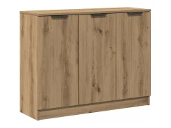 Aparador de madera de ingeniería roble artisan 90,5x30x70 cm