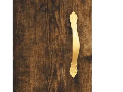 Aparador de madera de ingeniería roble ahumado 90x34x80 cm