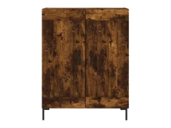 Aparador de madera de ingeniería roble ahumado 69,5x34x90 cm ES91086