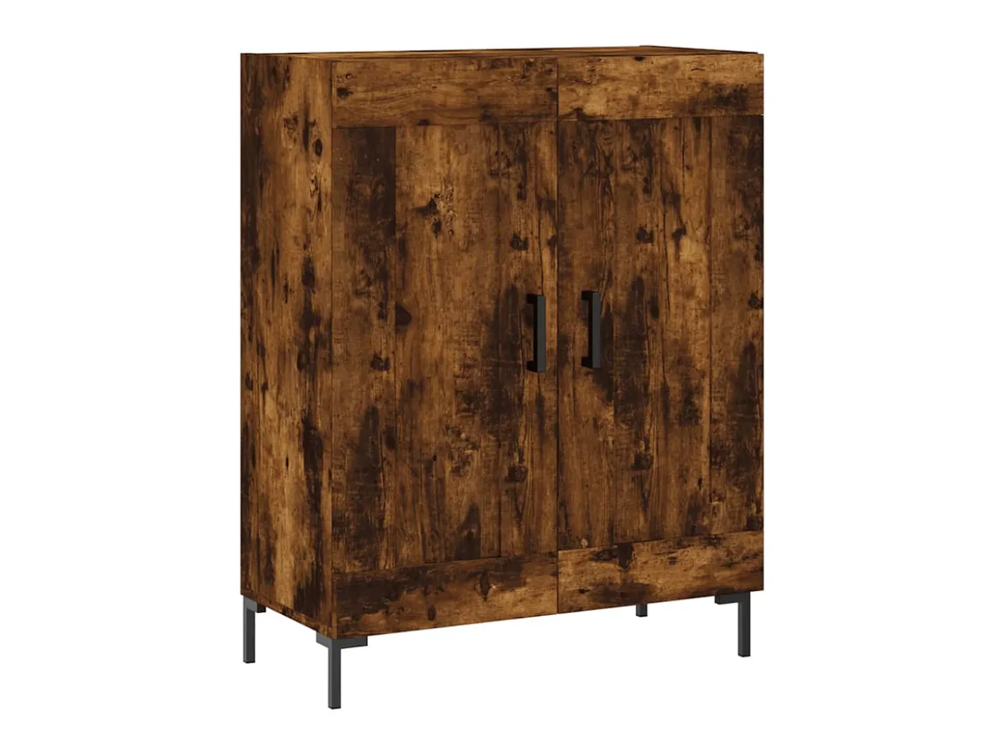 Aparador de madera de ingeniería roble ahumado 69,5x34x90 cm ES91086