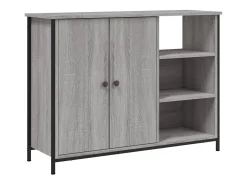 Aparador de madera de ingeniería gris Sonoma 100x33x75 cm ES31242