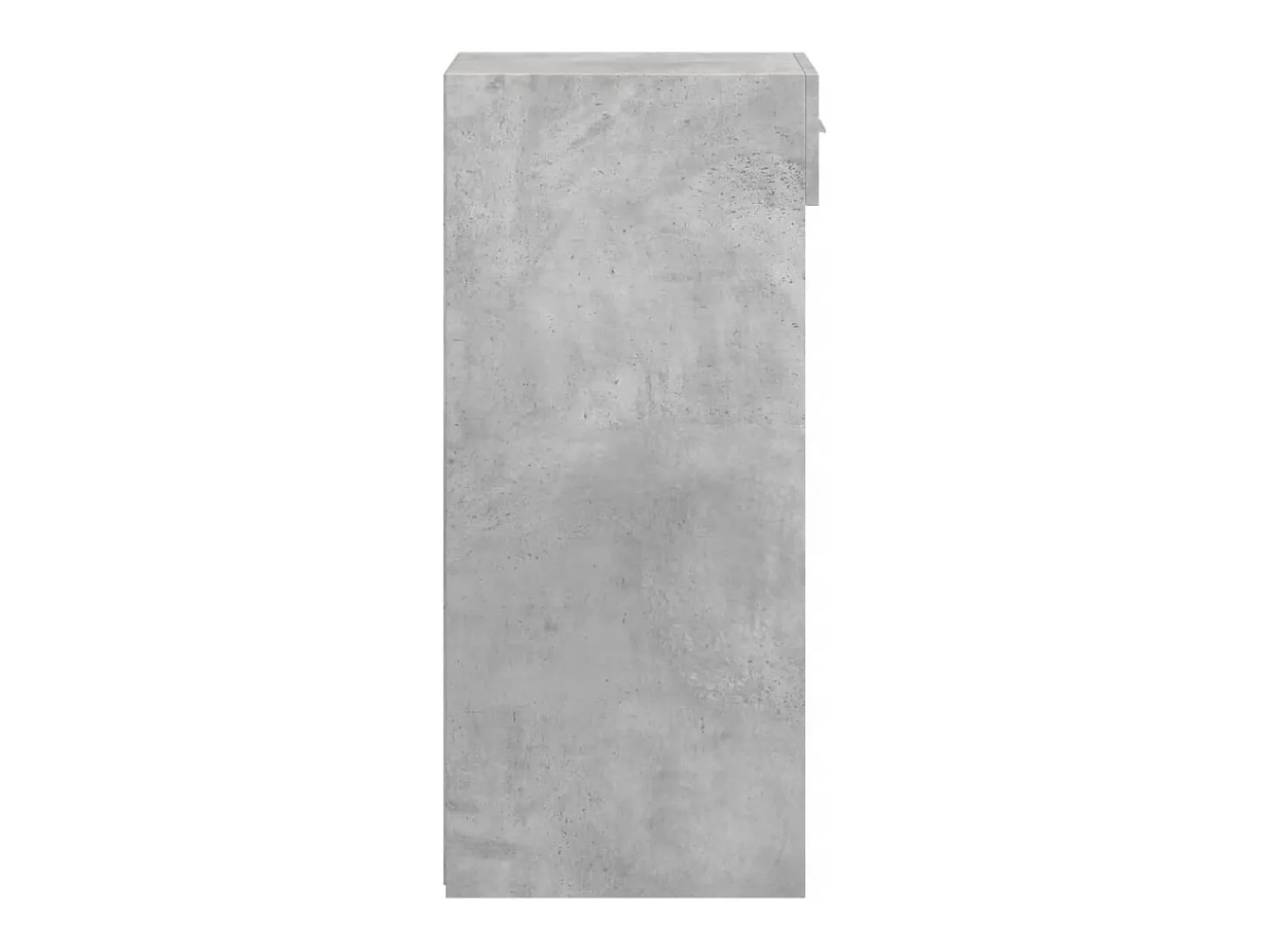 Aparador de madera de ingeniería gris hormigón 30x42,5x93 cm