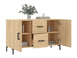 Aparador de madera de ingeniería roble Sonoma 100x36x60 cm ES97344