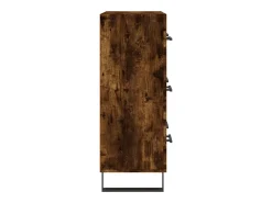 Aparador de madera de ingeniería roble ahumado 69,5x34x90 cm