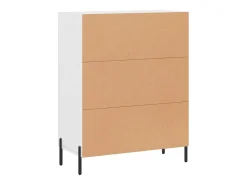 Aparador de madera de ingeniería blanco 69,5x34x90 cm
