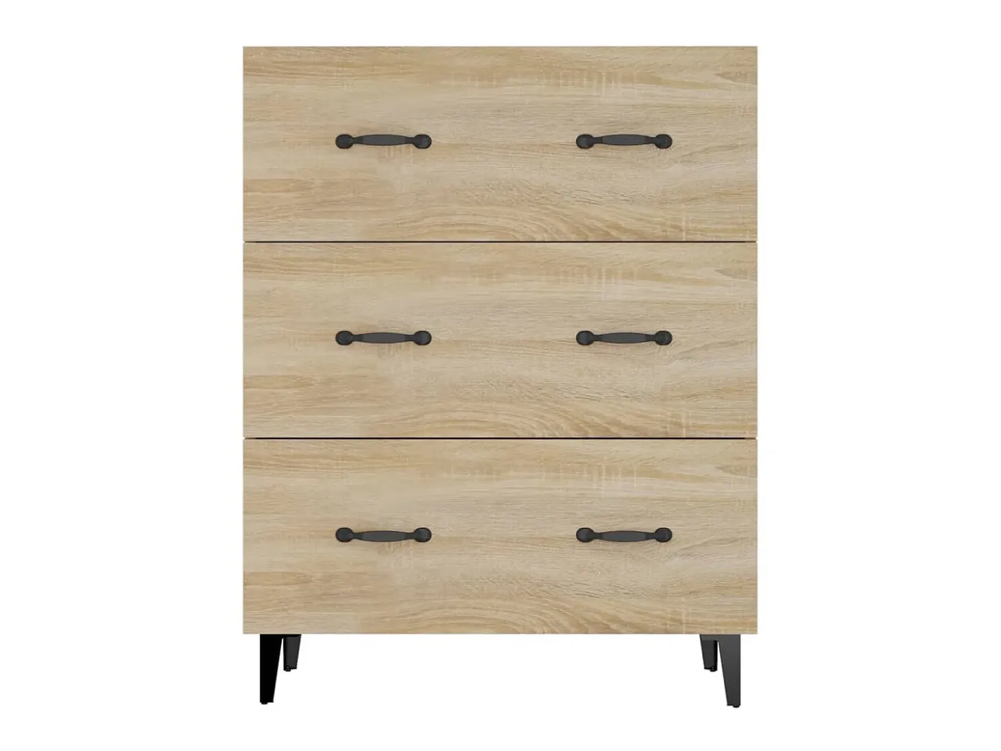 Aparador de madera de ingeniería roble Sonoma 69,5x34x90 cm ES48876