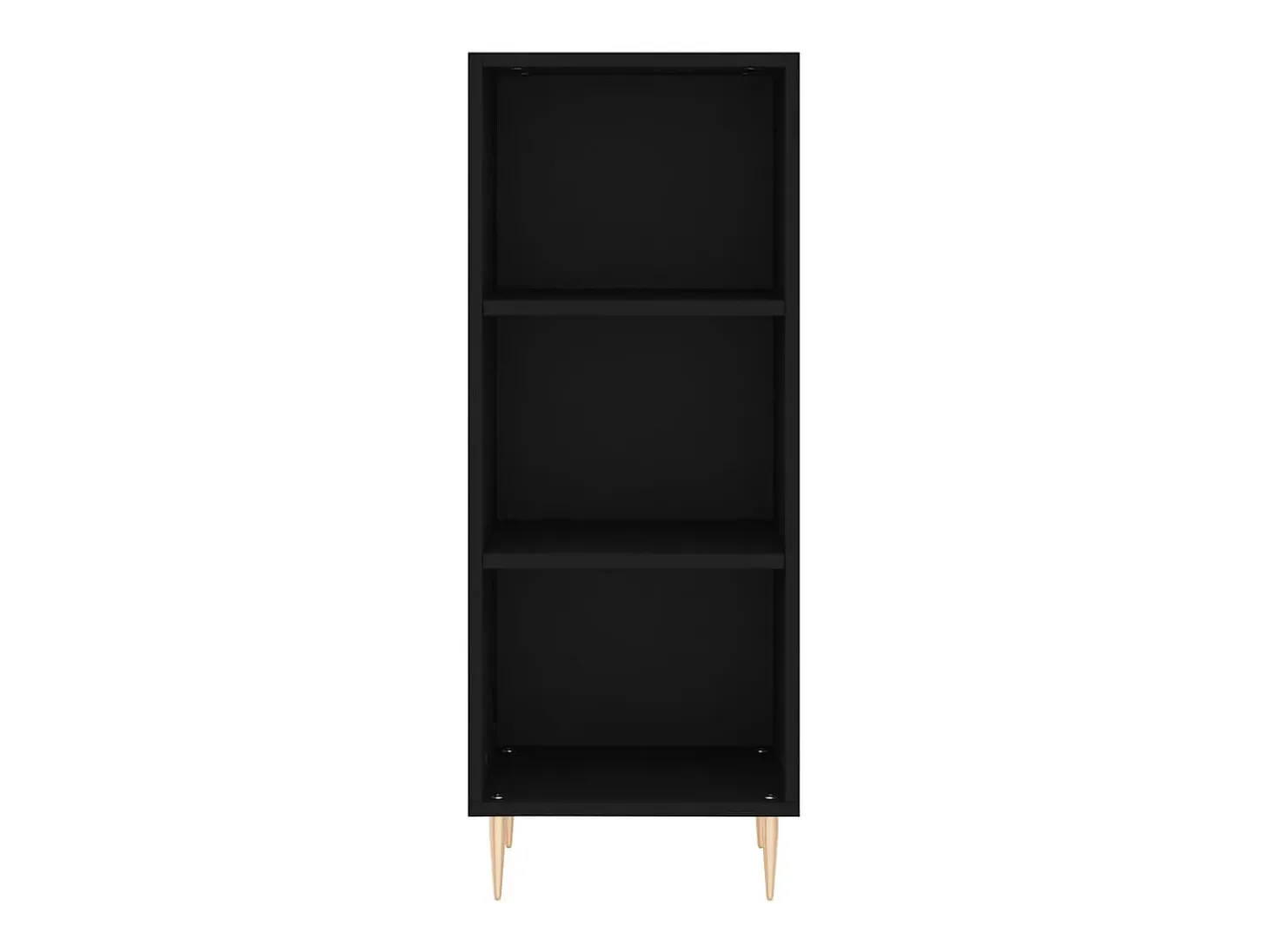 Aparador de madera de ingeniería negro 34,5x32,5x90 cm