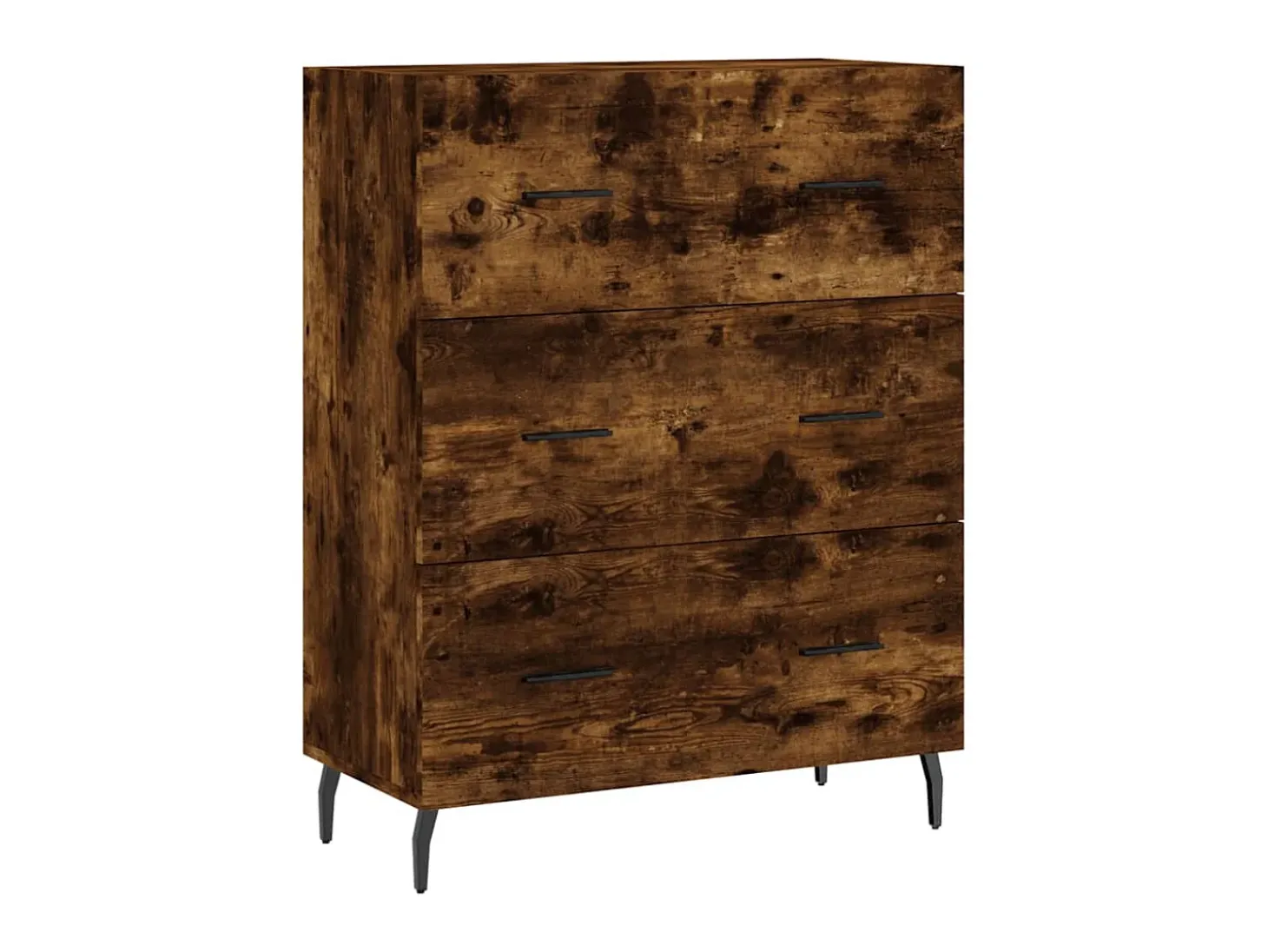 Aparador de madera de ingeniería roble ahumado 69,5x34x90 cm ES94428
