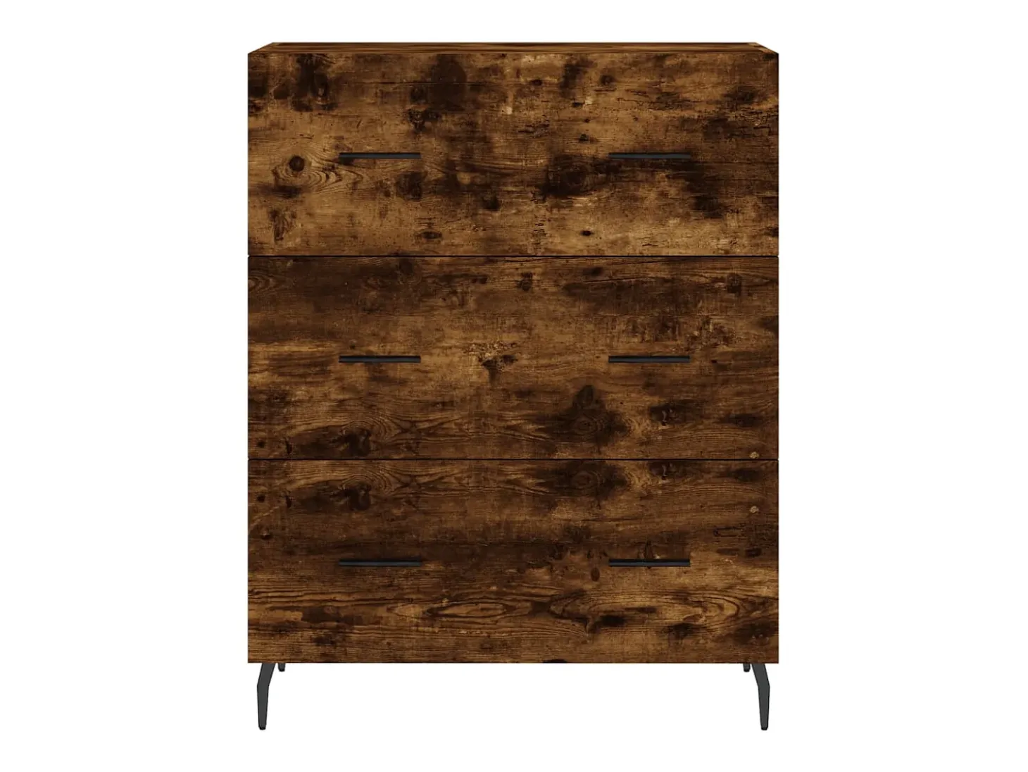 Aparador de madera de ingeniería roble ahumado 69,5x34x90 cm ES94428