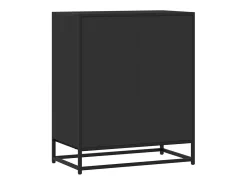 Aparador de madera de ingeniería negro 62x35x76 cm