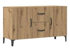 Aparador de madera de ingeniería roble artisan 100x36x60 cm