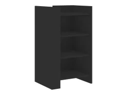 Aparador de madera de ingeniería negro 45x35x75 cm