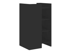 Aparador de madera de ingeniería negro 45x35x75 cm
