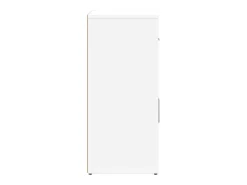 Aparador de madera de ingeniería 2 uds blanco 60x31x70 cm