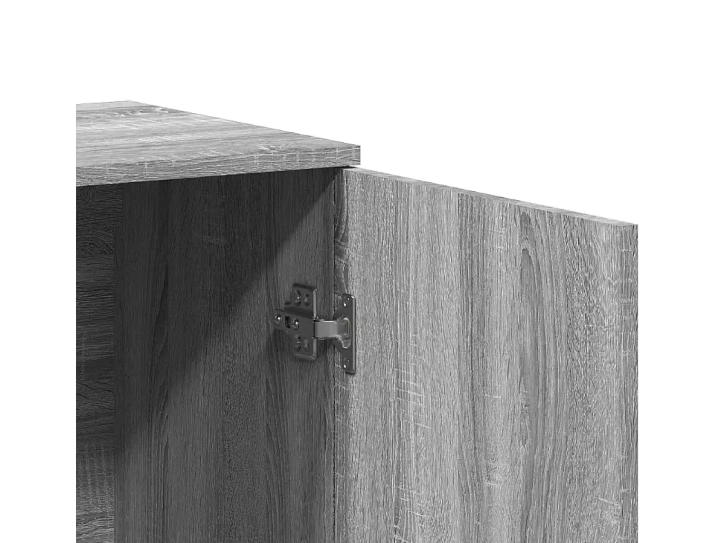 Aparador de madera de ingeniería gris Sonoma 79x38x80 cm