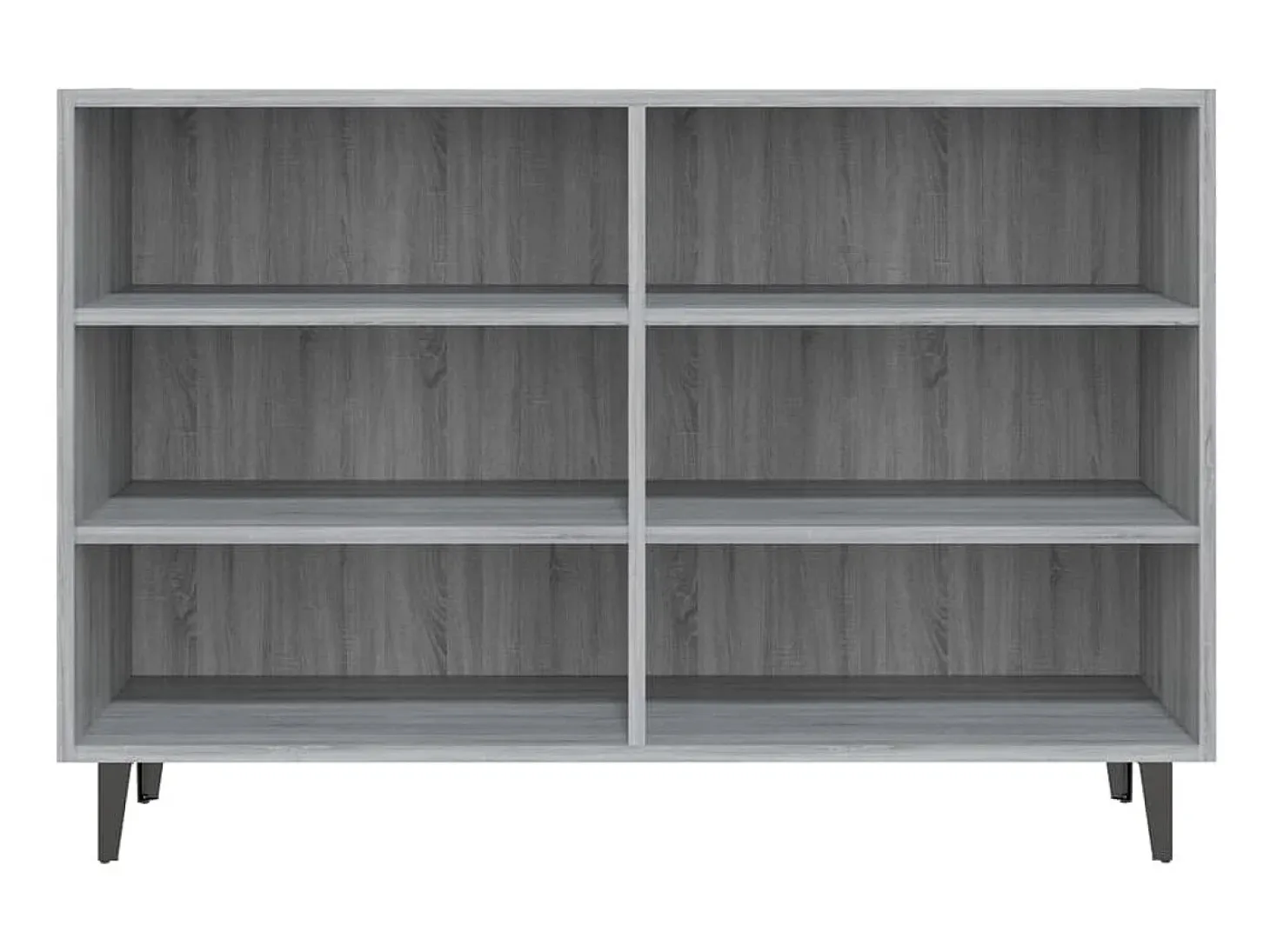 Aparador de madera de ingeniería gris Sonoma 103,5x35x70 cm ES74223