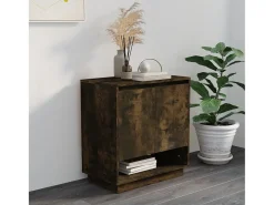 Aparador de madera de ingeniería roble ahumado 70x41x75 cm