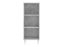 Aparador de madera de ingeniería gris hormigón 34,5x32,5x90 cm ES29570
