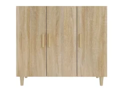 Aparador de madera de ingeniería roble Sonoma 90x34x80 cm ES56533