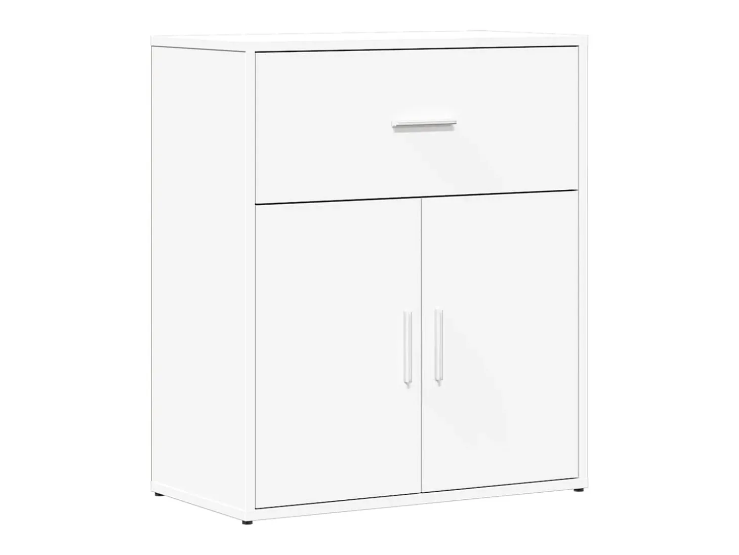 Aparador de madera de ingeniería 2 uds blanco 60x31x70 cm ES853584