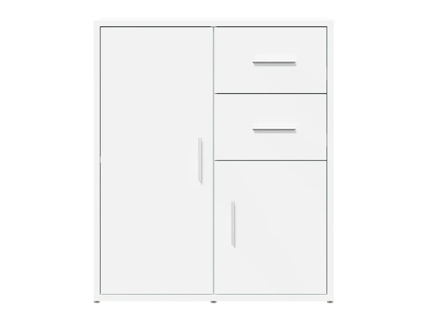 Aparador de madera de ingeniería blanco 60x31x70 cm ES468865