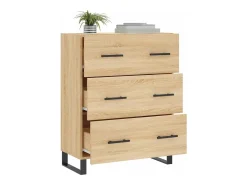 Aparador de madera de ingeniería roble Sonoma 69,5x34x90 cm