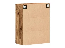 Aparador de madera de ingeniería envejecida 69,5x34x90 cm