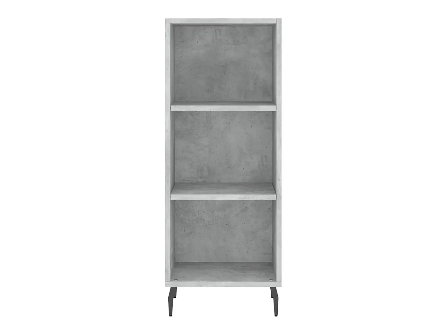 Aparador de madera de ingeniería gris hormigón 34,5x32,5x90 cm