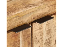 Aparador de madera de mango rugosa 59x33x75 cm