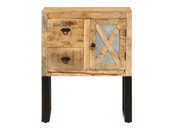 Aparador de madera de mango maciza 60x30x76 cm
