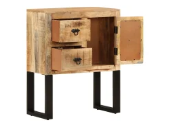 Aparador de madera de mango maciza 60x30x76 cm