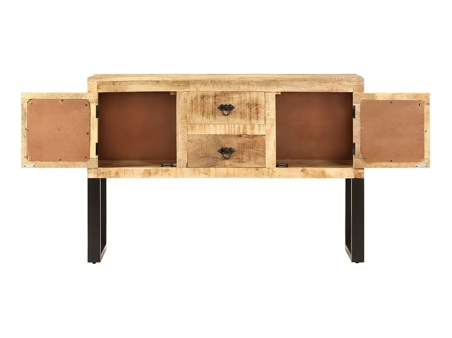 Aparador de madera de mango rugosa 110x30x74 cm ES50731