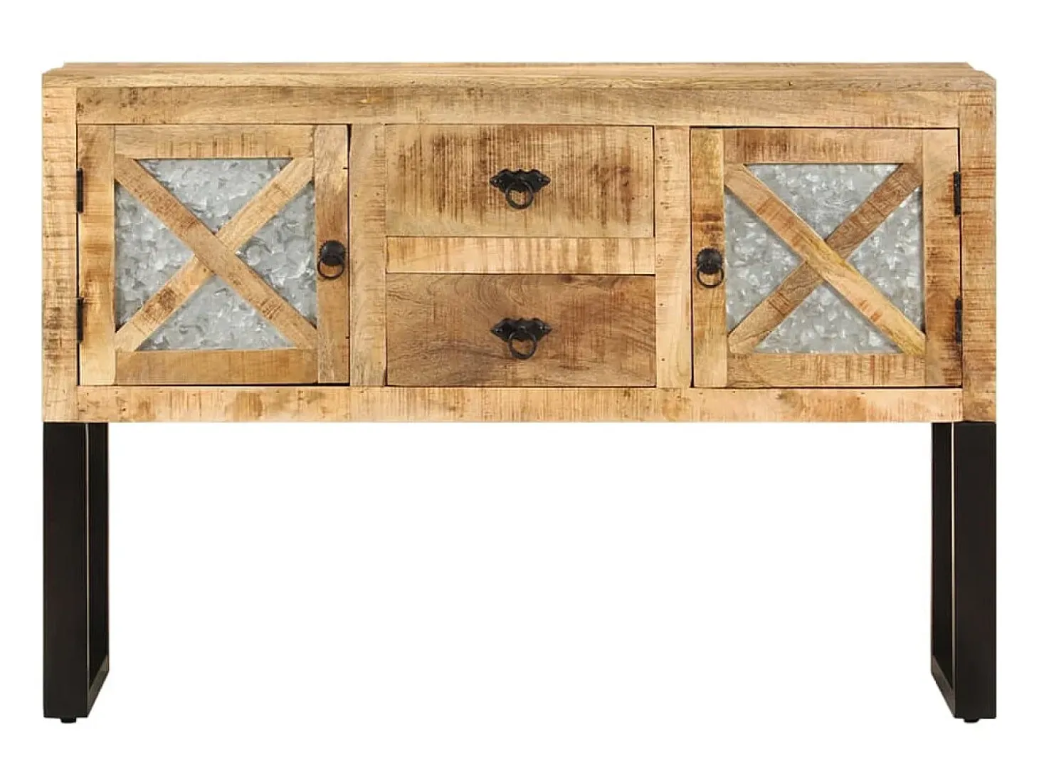 Aparador de madera de mango rugosa 110x30x74 cm ES50731
