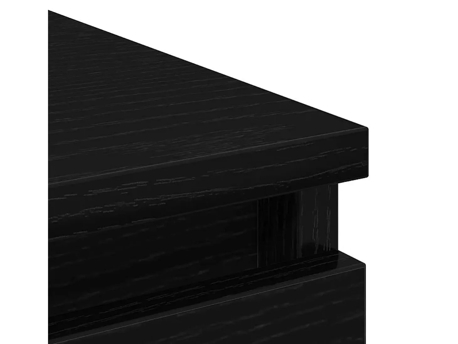 Aparador de madera de roble negro 80x35x76 cm