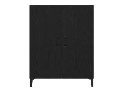 Aparador de madera de roble negro 69,5x34x90 cm