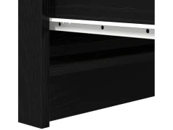 Aparador de madera de roble negro 37,5x35x76 cm