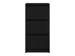 Aparador de madera de roble negro 37,5x35x76 cm