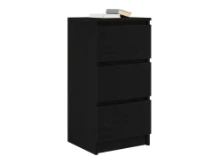 Aparador de madera de roble negro 37,5x35x76 cm