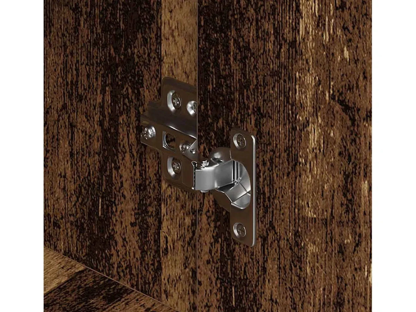 Aparador de madera envejecida 79x38x80 cm en madera de ingeniería